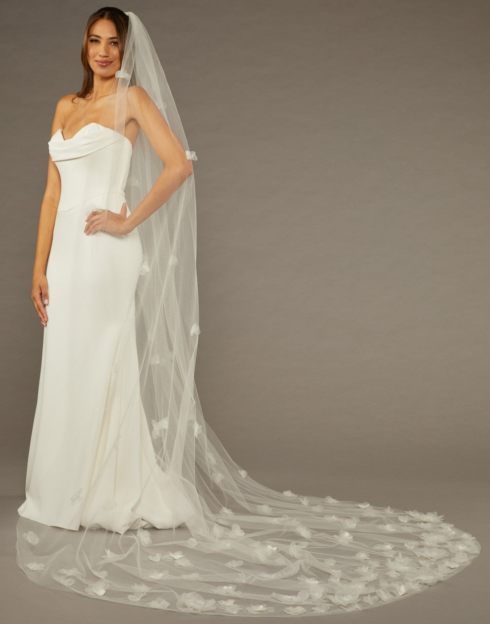 V2491C Cathedral Bridal Veil