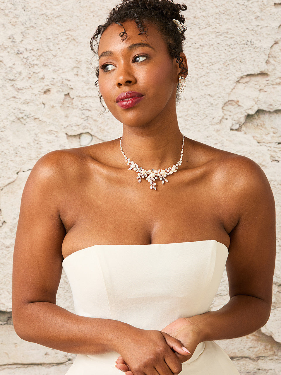 Bridal Necklace and Earring Set NL2565