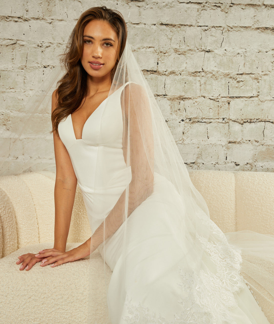 V2496WRC-M Wide Royal Cathedral Mantilla Bridal Veil