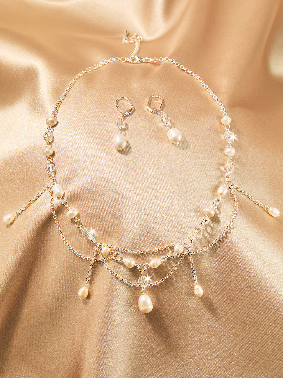 Bridal Necklace and Earring Set NL2566