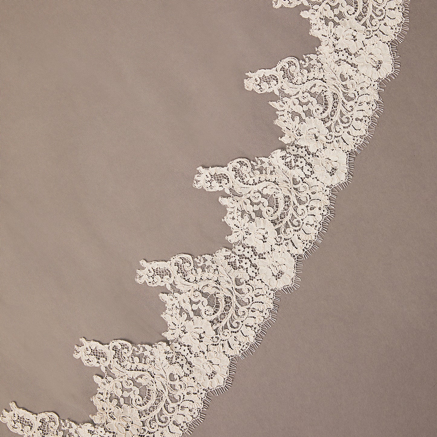 Wide Royal Cathedral Mantilla Bridal Veil | V2694WRC-M