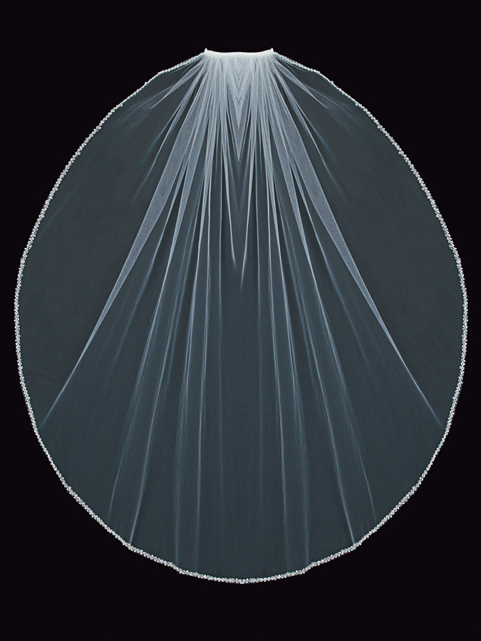 Single Tier Bridal Veil V1498SF
