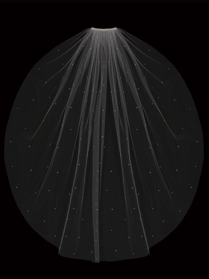 Single Tier Bridal Veil V2087SF