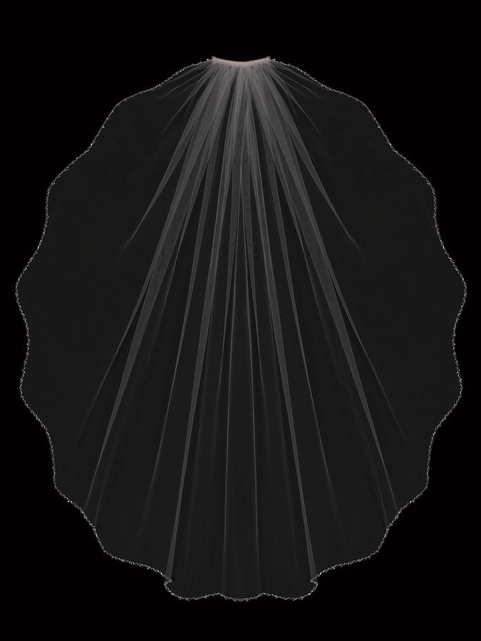 Single Tier Bridal Veil V2091SF