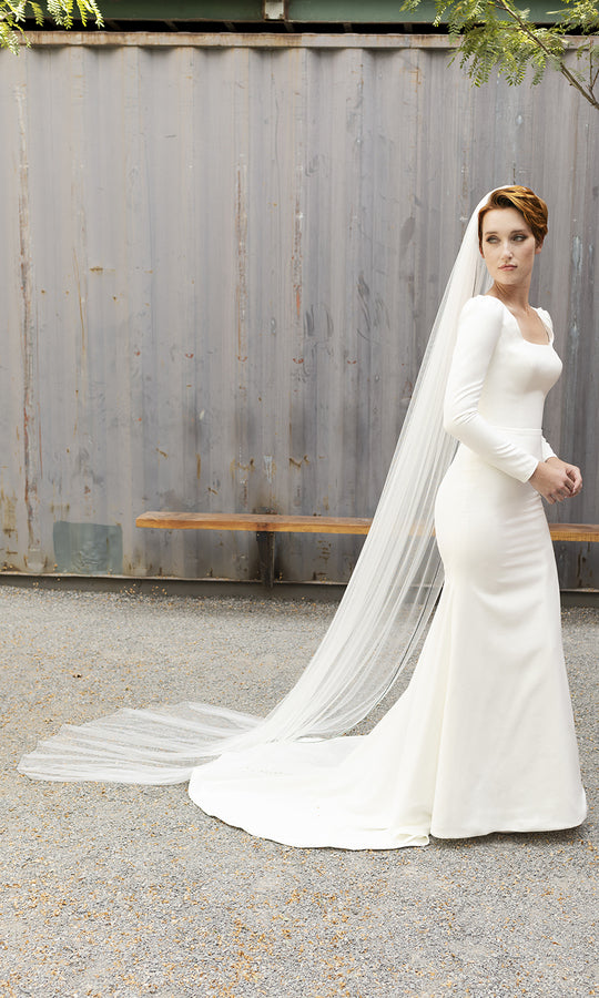 Cathedral Bridal Veil V2292C