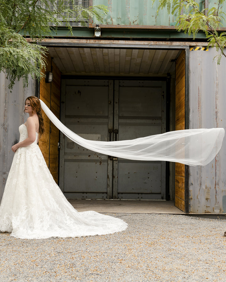 Cathedral Bridal Veil V2294C