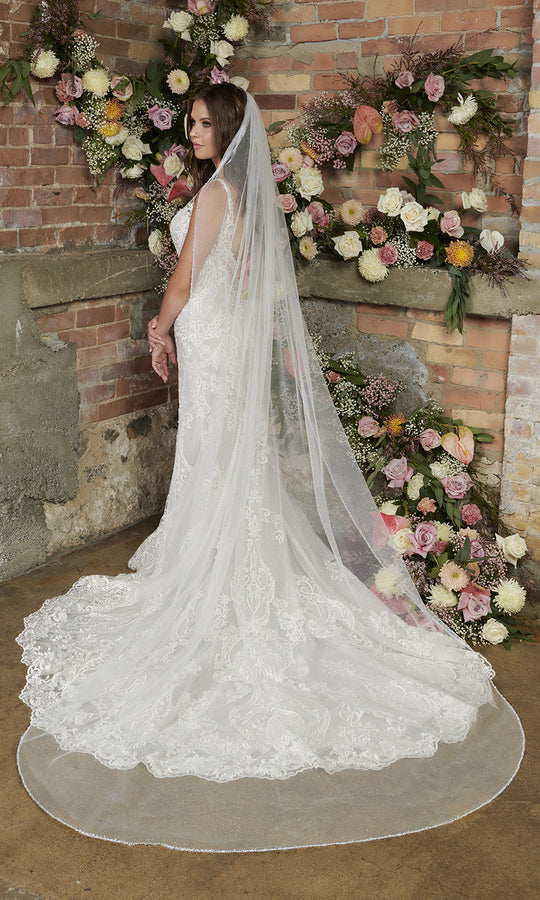 Cathedral Bridal Veil V2299C