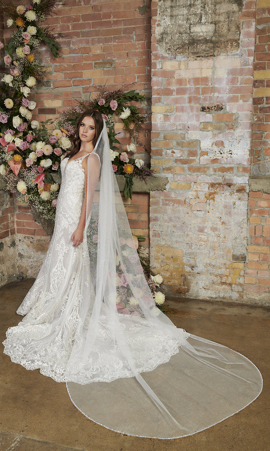 Cathedral Bridal Veil V2299C