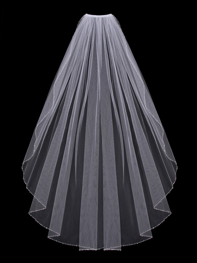 Single Tier Bridal Veil V600SF