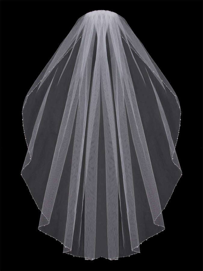 Single Tier Bridal Veil V603SF