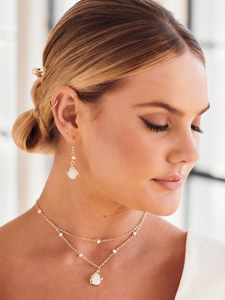 NL2353 Bridal Jewelry Necklace Set