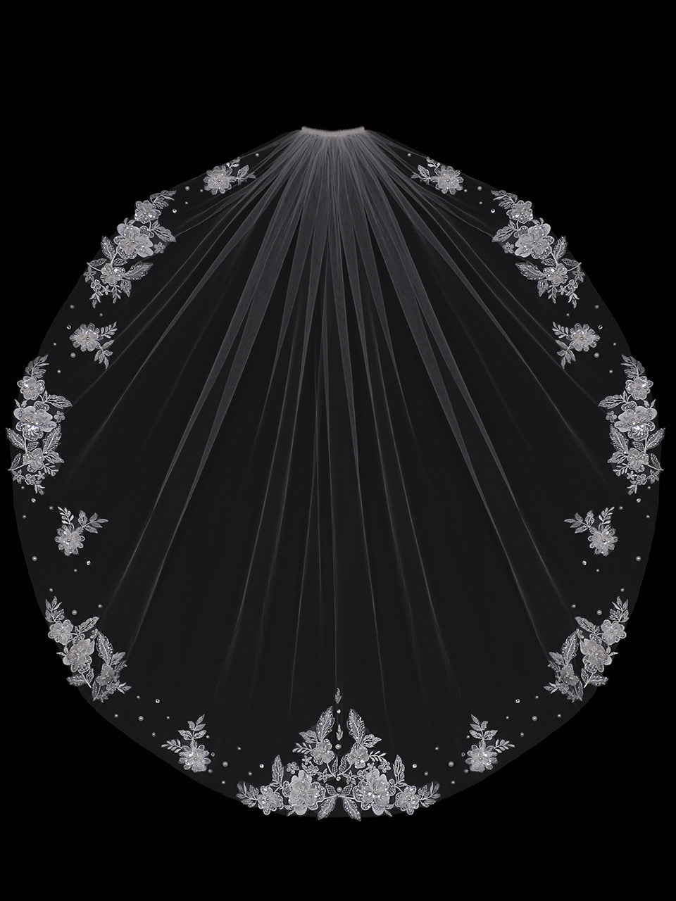 V2387SF Single Tier Bridal Veil