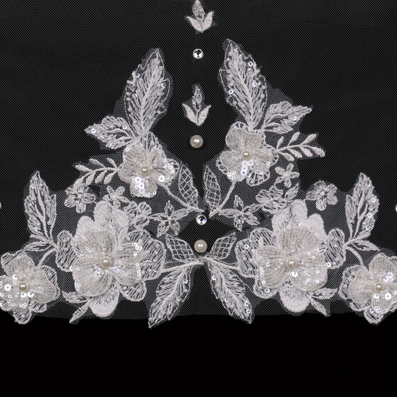 V2387SF Single Tier Bridal Veil