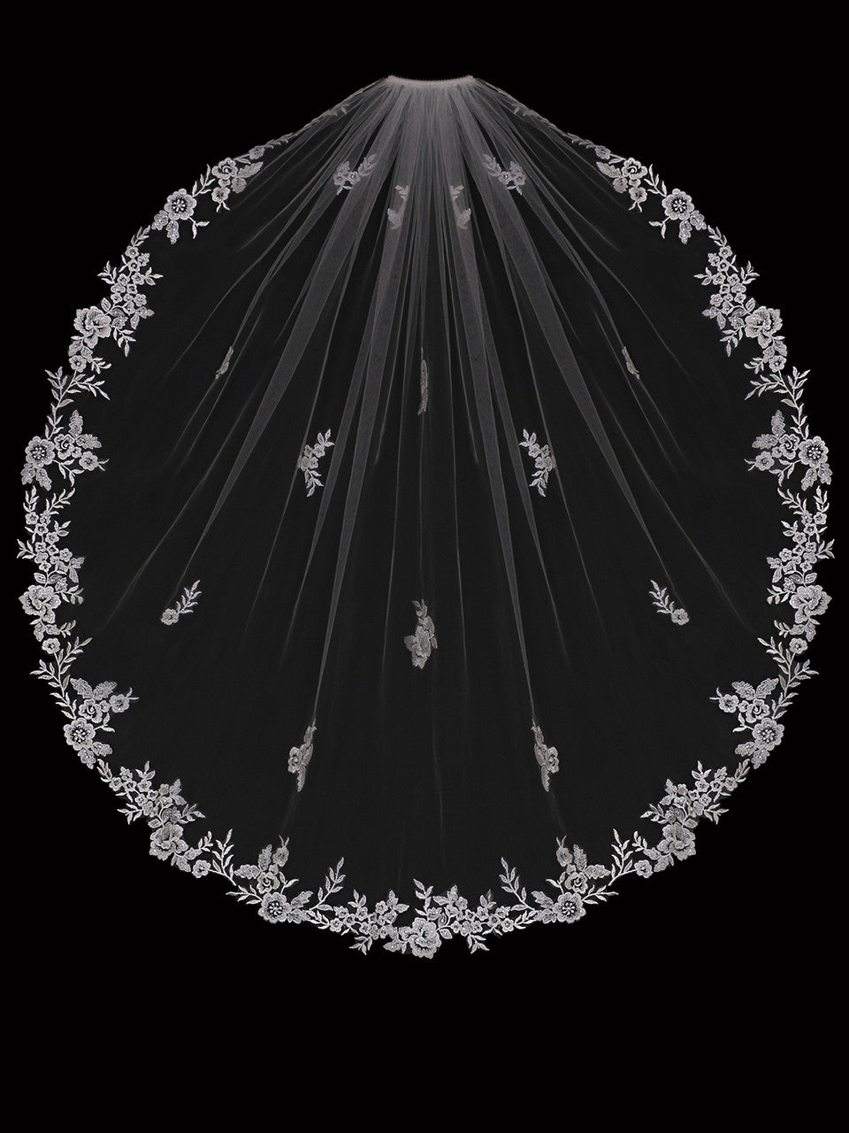 V2398SF Single Tier Bridal Veil