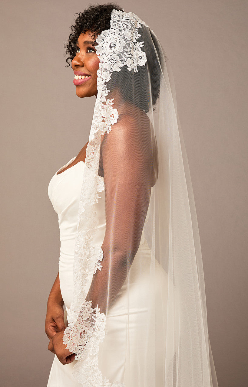 Royal Cathedral Mantilla Bridal Veil | V2693RC-M