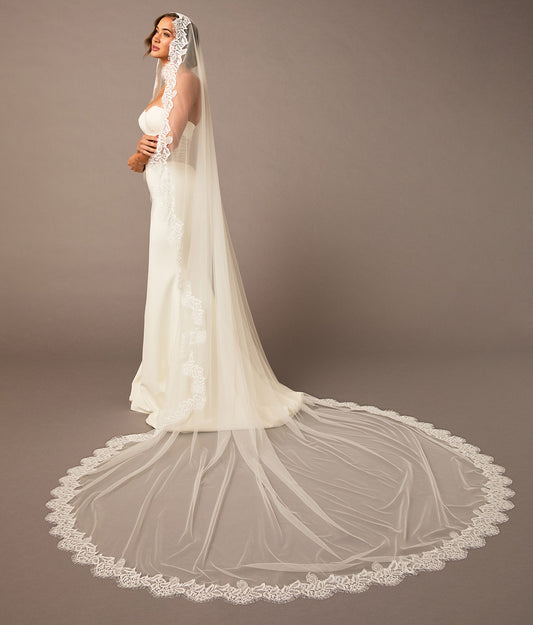 Royal Cathedral Mantilla Bridal Veil | V2692RC-ML