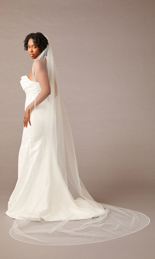 Cathedral Bridal Veil  V2583C