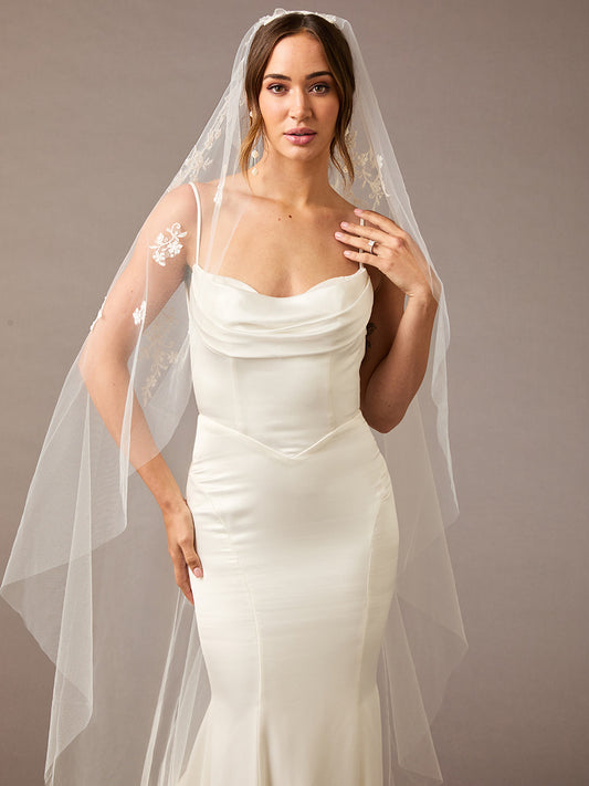 Mantilla Bridal Veil  V2588WZ-M