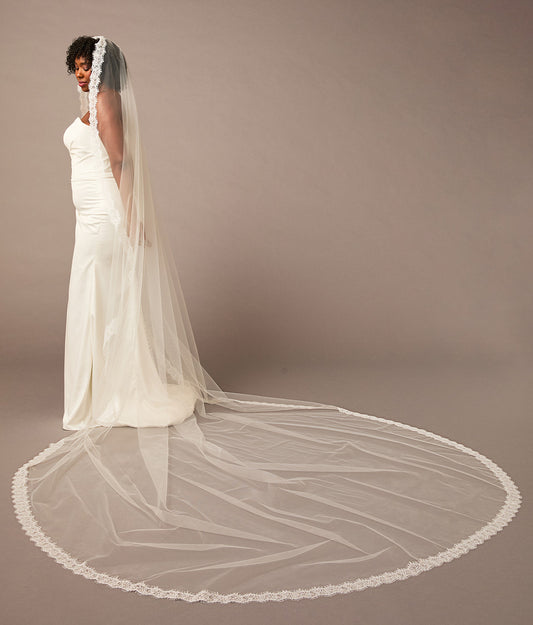 Royal Cathedral Mantilla Bridal Veil | V2691RC-M