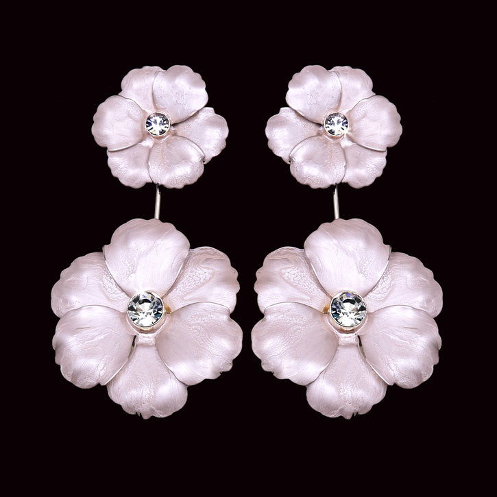 E2158 Bridal Floral Earrings