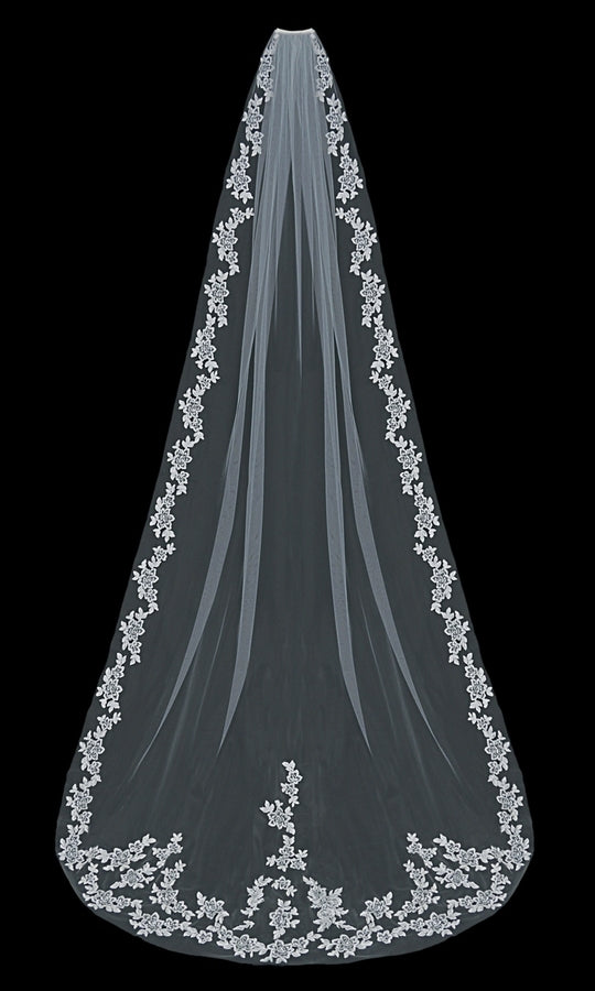 Cathedral Bridal Veil V1597C