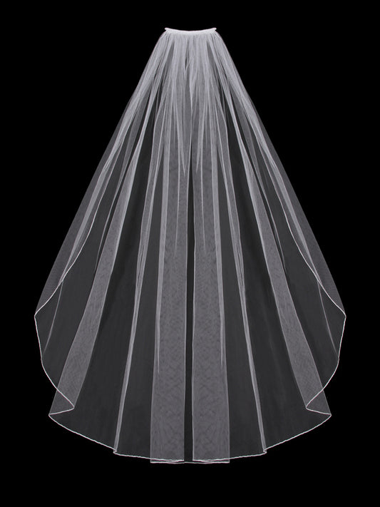 Single Tier Bridal Veil V202SF