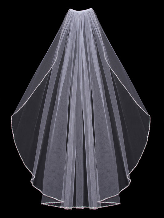 Single Tier Bridal Veil V303SF