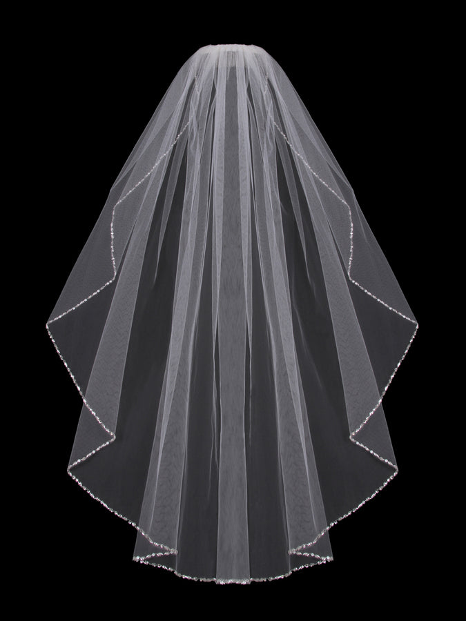 Single Tier Bridal Veil V702SF