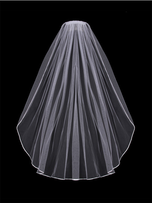 V01SW Bridal Single Tier Veil
