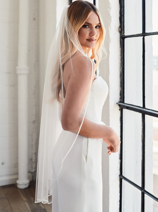 V2399SF Single Tier Bridal Veil